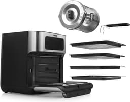 Princess Airfryer Oven 182065 - Heteluchtfriteuse en Oven in één - Groot 10 liter - 3 bakplaten - Rotisseriemand - RVS - Touchscreen — thumbnail 14