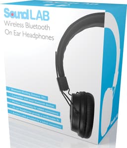 SoundLAB Bluetooth On Ear Koptelefoon (Zwart) — thumbnail 3
