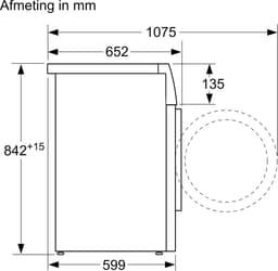 Siemens WQ33G2DEFG - iQ500 - Wasdroger - Warmtepompdroger - NL/FR display — thumbnail 8