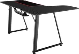 VDD Gaming - Bureau - Hoekbureau Gaming - Hoekbureau - Game Bureau - Gaming desk - Computertafel - Gamebureau - Carbon - Zwart - 160 x 60 x 75cm — thumbnail 3