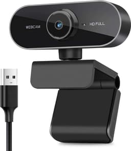 YONO Webcam voor PC met Microfoon - 1080P Full HD - Streaming Camera - Laptop - Office - Gaming - Zwart — thumbnail 1