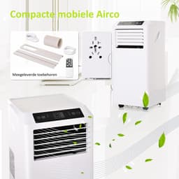 Mobiele Airco - Airconditioning - 9000 BTU - Airco op wielen met Afstandsbediening — thumbnail 3