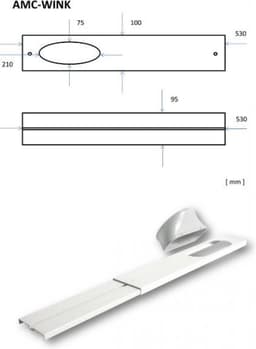 Sinclair AMC-14P mobiele airconditioner 65 dB Zwart, Wit — thumbnail 8