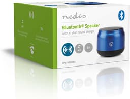 Bluetooth-Speaker - Maximale batterijduur: 4 uur - Handheld Ontwerp - 5 W - Mono - Ingebouwde microfoon - Koppelbaar - Blauw — thumbnail 2