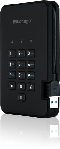 iStorage diskAshur 2 - externe harde schijf - 3000 GB - Cijfercode - Zwart — thumbnail 4