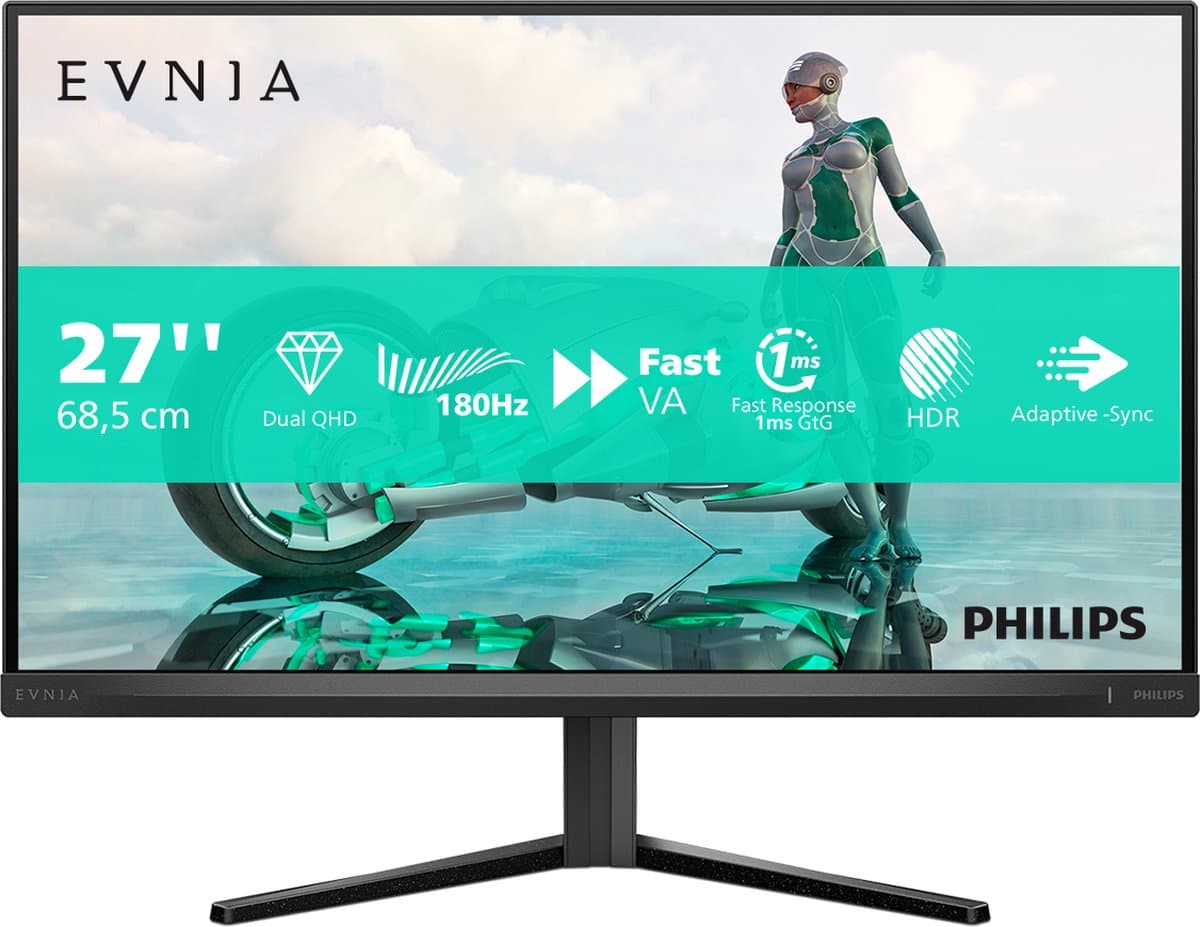 Philips Evnia 5000 series 27M2N3500NL - QHD Monitor - 180hz - 27 inch — afbeelding 1