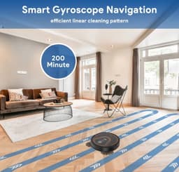 Bagotte BG 950 Max - Compatibel met Wi-Fi & Alexa - Zelfreinigend - Zuigkracht 3500Pa - Ideaal voor Tapijten 15mm - Stofzuiger met dweilfunctie — thumbnail 6