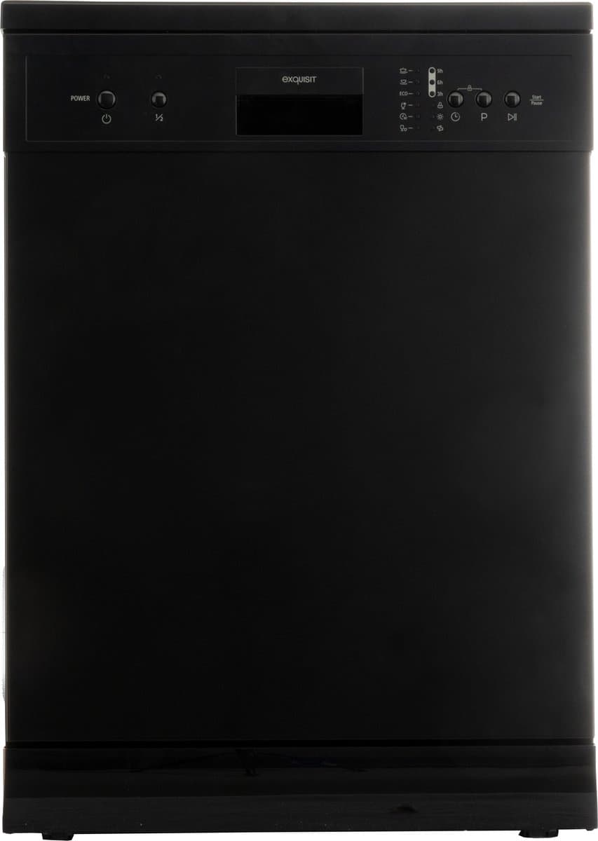 Exquisit GSP8314-030DB - 5 Jaar garantie - Vaatwasser - Vrijstaand - Startuitstel - 14 Couverts - 44dB - Zwart — afbeelding 1