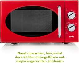 Domo DO2925 - Solo Magnetron - Retro - Rood — thumbnail 2