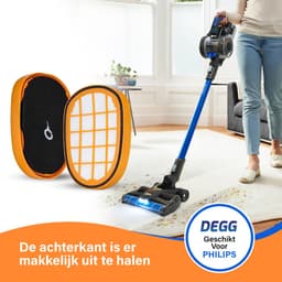 DEGG® - 4x filter geschikt voor Philips speedpro max aqua 7000 en 8000 series - steelstofzuiger - schuimfilter - vervangt fc5005/01 - cp0663/01 - cp1100/01 - wasbaar - multipack — thumbnail 5