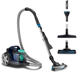 Philips Stofzuiger zonder Zak FC9556/09 - Alle Vloertypen - Sterke Zuigkracht - Met H13 Allergiefilter - 3 Extra Mondstukken - Blauw — thumbnail 2