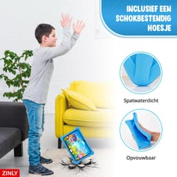 ZINLY® Kindertablet XL - Tablet - 10 inch - 5000 mAh batterij - Android 10.0 - Langdurig gebruik - Kids Proof - Kinder tablet voor kinderen vanaf 3 jaar - Incl beschermhoes & Ouderlijk Toezicht App - Blauw — thumbnail 7