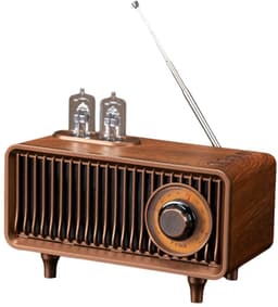 Retro Bluetooth Speaker met FM Radio & RGB Licht – 5W Stereo – Bluetooth 5.4 – TWS Pairing – Retro Tube Design — thumbnail 5