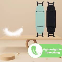 E-reader, geschikt voor tablets van 6-8 inch, met polsbandje als standaard, flexibel ontwerp, gemaakt van PU-leer, zwart. — thumbnail 3