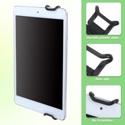 E-reader, geschikt voor tablets van 6-8 inch, met polsbandje als standaard, flexibel ontwerp, gemaakt van PU-leer, zwart. — thumbnail 4