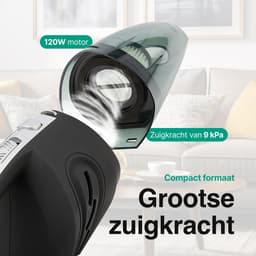 Kruimelzuiger Snoerloos - Handstofzuiger met 5 opzetstukken - Kruimelzuiger - Grijs - Vivid Green — thumbnail 4