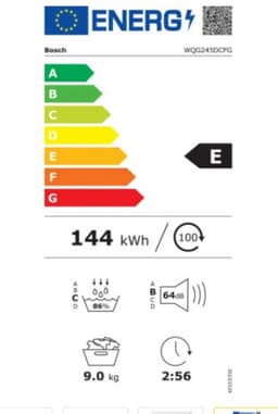 Bosch Serie 6 WQG245DCFG -Wasdroger -9kg- Zelfreinigende condensor - - Warmtepompdroger - Zeer stil - — thumbnail 2