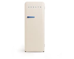 CREATE - Koelkast in retrostijl - Gebroken wit - Handvat Kobaltblauw - FRIDGE RETRO 281L