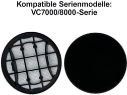 Vervangende filterpatronen Geschikt voor Philips VC 7000/8000, 2 stuks, wasbare schuimfilterpatronen en inlaatfilterpatronen, compatibel met de modellen XC7053, XC7055, XC7057, XC8055, XC8057 en XC8058. — thumbnail 2