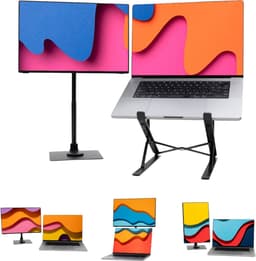 Blerron Flow - Portable Monitor - HD - 16 Inch - Draagbare Monitor - Beeldscherm - Incl. Monitor en Laptop Standaard - 1920x1200 FHD — thumbnail 1