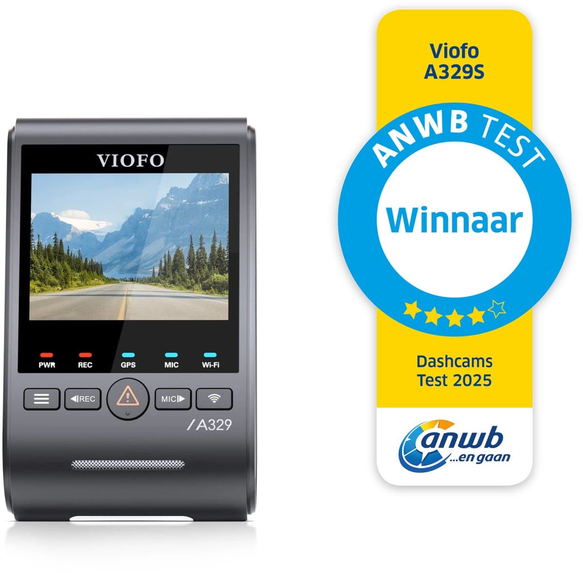 VIOFO A329S 1CH - 4K 60FPS Dashcam - Inclusief CPL filter - 2025 — afbeelding 1