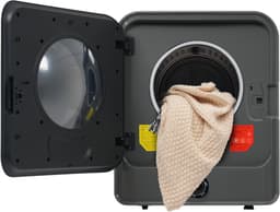 Re-purelife® Compacte Wasdroger met Afvoer voor Kleine Ruimtes - 3 kg Capaciteit (uitbreidbaar tot 4,5 kg) - 5 Programma's - Energieklasse G - Geschikt voor Opbouw of Opstelling - Stille Werking - 49.5*43.5x59.5 cm - Grijs — thumbnail 10