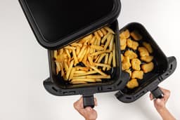 Severin FR 2468 S-Fry Duo Stack - Dubbele Airfryer- Heteluchtfriteuse - 2x 5,5 Liter boven elkaar - Ruimtebesparend — thumbnail 7