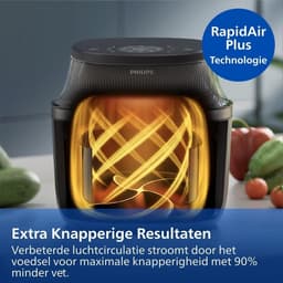 Philips 3000 series NA330/00 - Airfryer - 6,2L - 1700W - Zwart — thumbnail 14