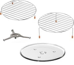 Inventum MN237CS Combimagnetron - 23L - 900W - Hetelucht- en grillfunctie - 10 kookprogramma's - 4 combistanden - Ontdooifunctie - Kinderslot - Zilver — thumbnail 4