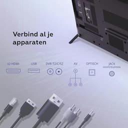 32 Inch Smart TV met Google Assistant en Chromecast - HD DVBT2/C/S2 televisie — thumbnail 3