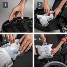 SilenceForce Q5 Ultra 850W – Extreem Stille Stofzuiger met Zak – HEPA Hygiënefilter (Allergievriendelijk) – XL Stofzak – 13m Actieradius – Sterke Zuigkracht voor Parket, Tapijt & Tegels – Inclusief Hardvloer-, Kieren- & Meubelmondstuk – Zwart — thumbnail 4