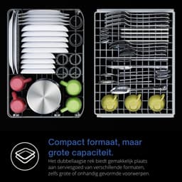 AMA® Mini Vaatwasser - Vaatwasser - Tafelvaatwasser - 5 Liter Watertank - Wit — thumbnail 6