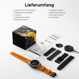 DOOGEE Anywise W1 Pro -Militair smartwatch-AI spraakbesturing-5ATM-Dual band GPS-Offline kaarten-170 sportmodi-1,43 inch AMOLED-Fitnesstracker-Bellen en gebeld worden-18 dagen extra lange batterijduur-Zaklamp-Geschikt voor Android en iPhone — thumbnail 3