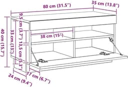 TV Meubel met LED Verlichting voor Hifi en Mediaapparatuur — thumbnail 5