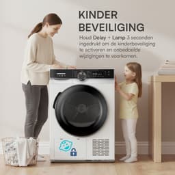 Heinner Warmtepompdroger - 8 KG - 14 Programma's - Antikreukfunctie - LED display - Trommelverlichting - Wit — thumbnail 7