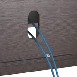 TV-kast 120 cm met louverdeur - modern TV-meubel voor 55 inch - donkerbruin — thumbnail 2