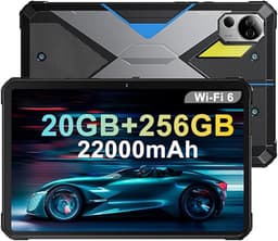 FOSSiBOT DT2 robuuste tablet, Android 13, 4G Dual SIM, 10,4'' 1200x2000 IPS-scherm, MTK Helio G99 Octa Core 2,0 GHz, 12 GB RAM 256 GB ROM, WiFi6 Bluetooth5.0, 64 MP + 32 MP camera, 22000 mAh 66 W snelladen, LED-flitser, water-/stof-/schokbestendig — thumbnail 1