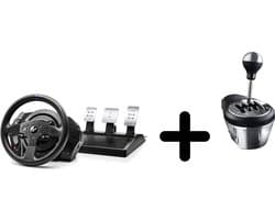Thrustmaster T300 RS GT Racestuur + Thrustmaster TH8A Gaming racestuurshifter - PS5, PS4 & PC - Geschikt voor Forza Horizon 6 (PC)