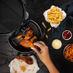 Princess Digitale Airfryer XXL 182025 - Heteluchtfriteuse - 4.5 liter - 8 voorgeprogrammeerde programma’s - Inclusief grillrek - 1500 W - Zwart — thumbnail 19