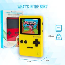 Silvergear Retro Game Console met 240 Arcade Games - Geen Internet Nodig - Spelcomputer voor Kinderen - Gaming Computer - Game Console Handheld - Vakantie Speelgoed - Reizen - Cadeau voor Jongens en Meisjes - 6, 7, 8, 9, 10, 11, 12+ Jaar - Geel — thumbnail 10