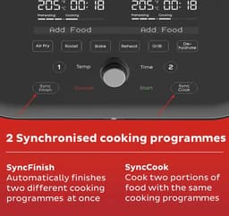 Instant Pot Vortex Versazone 8-in-1 Airfryer 8.5L - 1700W - Airfryen, bakken, roosteren, grillen, opwarmen, dehydrateren met slimme Sync Cook & Sync Finish — thumbnail 20