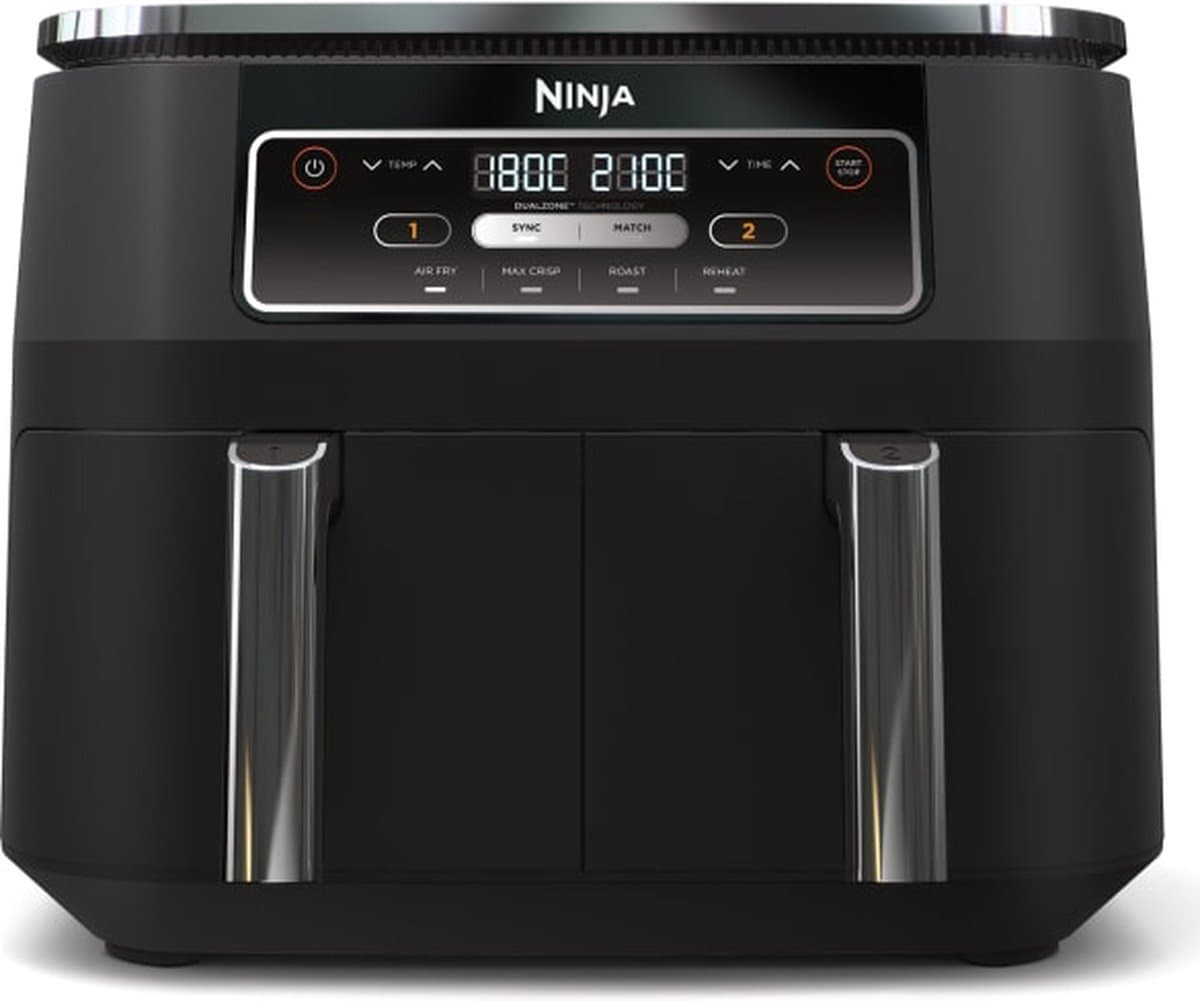 Ninja Foodi AF200EU Dubbele Airfryer XXL - Dubbele Mand - 7.6 Liter - Dual Zone Technologie — afbeelding 1