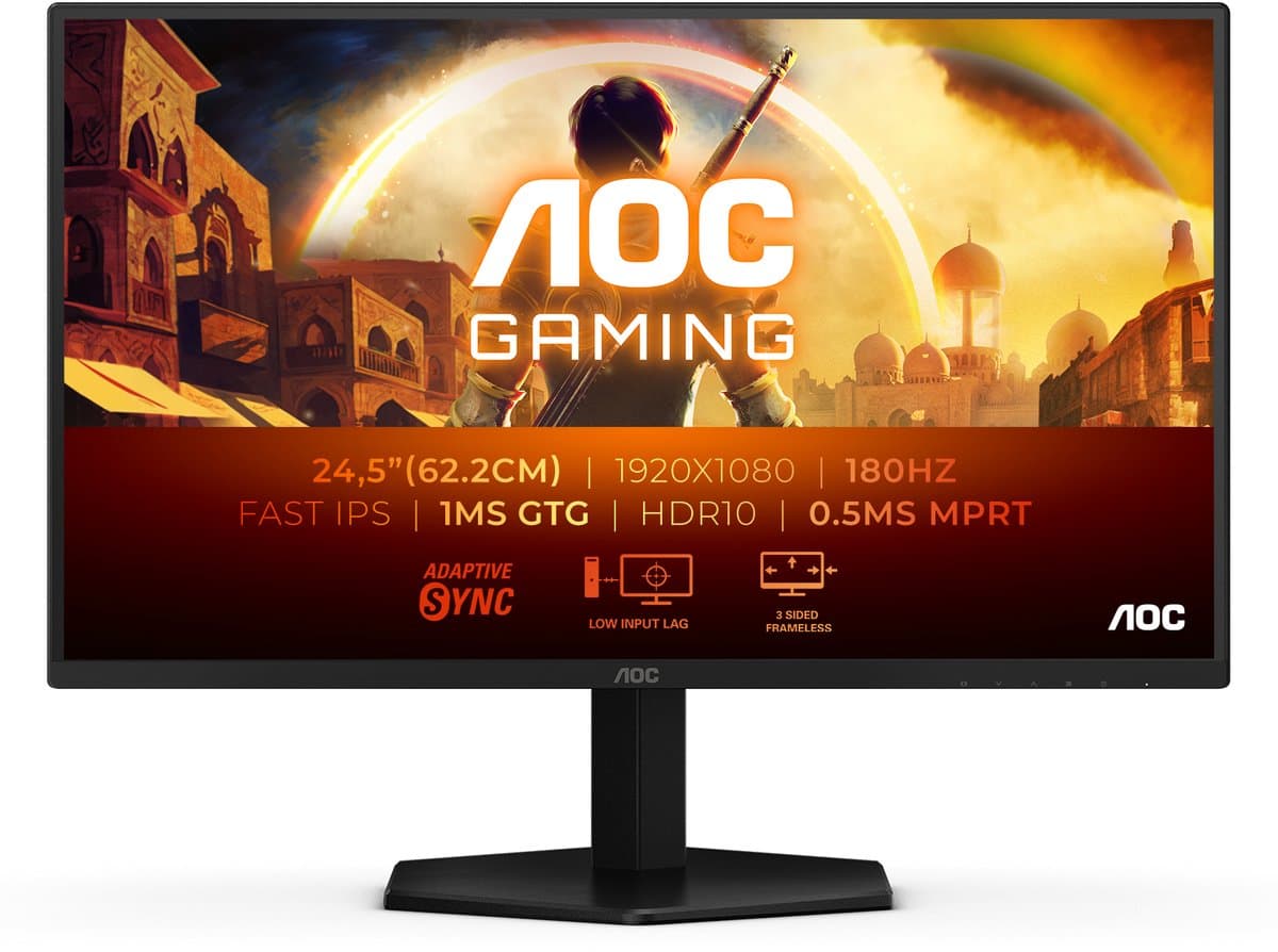 AOC G4 25G42E - Full HD Gaming Monitor - 180hz - 0.5ms - 24.5 inch — afbeelding 1