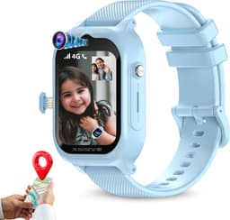 4G GPS Horloge Kind met Camera - Smartwatch Kinderen met Simkaart - Kinderhorloge - SOS Knop - HD (Video) bellen & Stappenteller - Speelgoed - Jongens 4/5/6/7/8/9/10 Jaar - Blauw — thumbnail 7