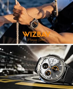WizBay Premium Select® Smartwatch 1.43 AMOLED - Bellen - GPS - Altitude Luchtdruk Meter - Kompas -AI Voice Assist - Hart Monitor - O2 - Multi Sport Modi - Slaap - Message - Smartwatches - Zwarte Case - Zwarte TPU Band — thumbnail 7