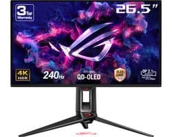ASUS ROG Swift OLED PG27UCDM - 4K QD-OLED Gaming Monitor - DP2.1 - USB C 90W Power Delivery - 240Hz - 27 Inch