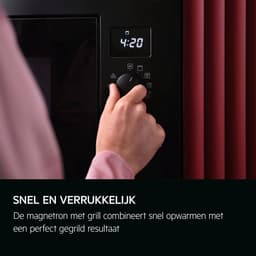 AEG OS5CM34MB 5000 serie Inbouwmagnetron - 34 liter - Hete lucht en grillfunctie - Mat zwart — thumbnail 8