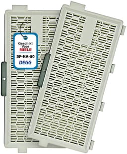 DEGG - 2X HEPA filter - Geschikt voor Miele Airclean 50 / SF-HA 50 - hoogwaardige Stofzuigeraccessoires - Vervangt Orginele Miele Filter - 2 STUKS(S) — thumbnail 1