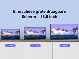 UPERFECT Portable Monitor E06 18.5" FHD 120Hz Touchscreen Draagbaar Monitor with 10-Point Touch & USB-C for Gaming/Design for Laptop/Switch/MacBook VESA Mount — thumbnail 5