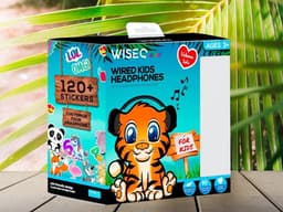 WiseQ Junior Kinderkoptelefoon met Draad – Koptelefoon Jongens – Koptelefoon Kind voor Tablet en School – Hoofdtelefoon met Kabel – 85 dB Volumebegrenzer – Opvouwbaar – Met Stickers – Blauw — thumbnail 9